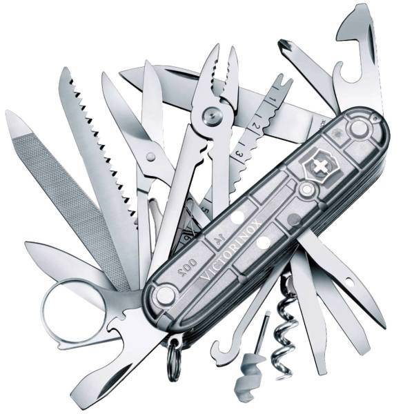 چاقوی ویکتورینوکس مدل Swiss Champ Silver Tech کد 16794T7، Victorinox Swiss Champ Silver Tech 16794T7 Knife