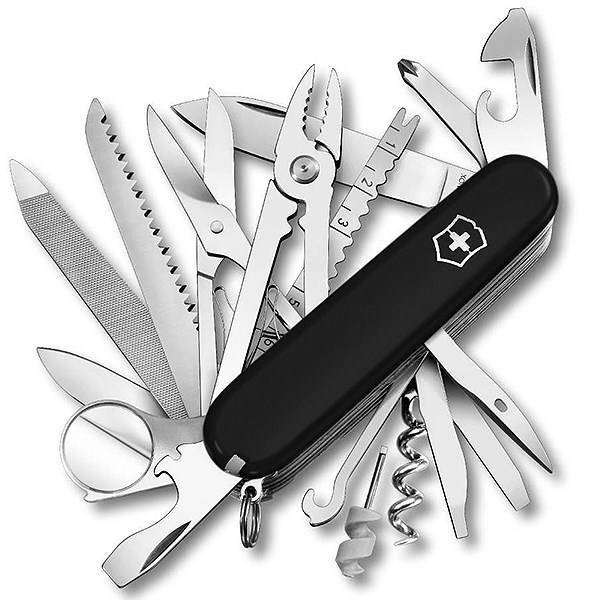 چاقوی ویکتورینوکس مدل Swiss Champ Black کد 167953، Victorinox Swiss Champ Black 167953 Knife