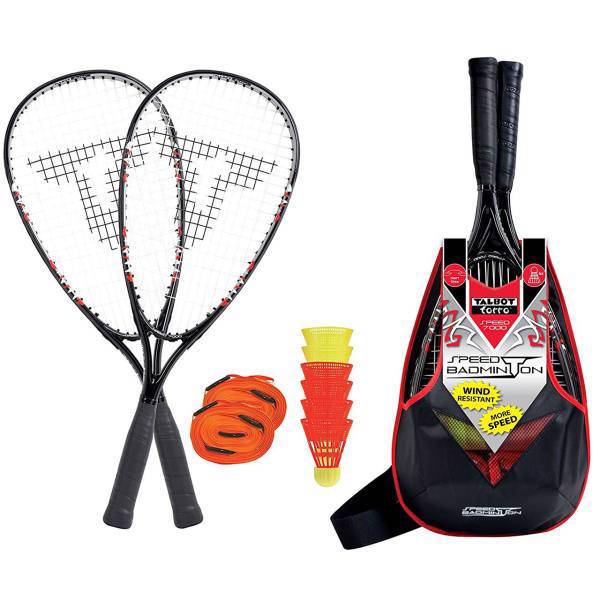 راکت بدمینتون سرعتی تالبوت تورو مدل Speed 7000 بسته 2 عددی، Talbot Torro 7000 Speed Badminton Racket Pack Of 2