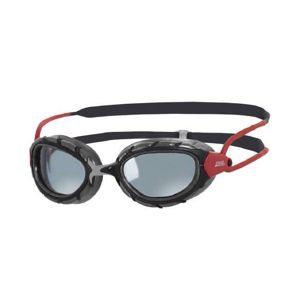 عینک شنای زاگز مدل Predator Polarized Red Grey، Zoggs Predator Polarized Red Grey Swimming Goggles