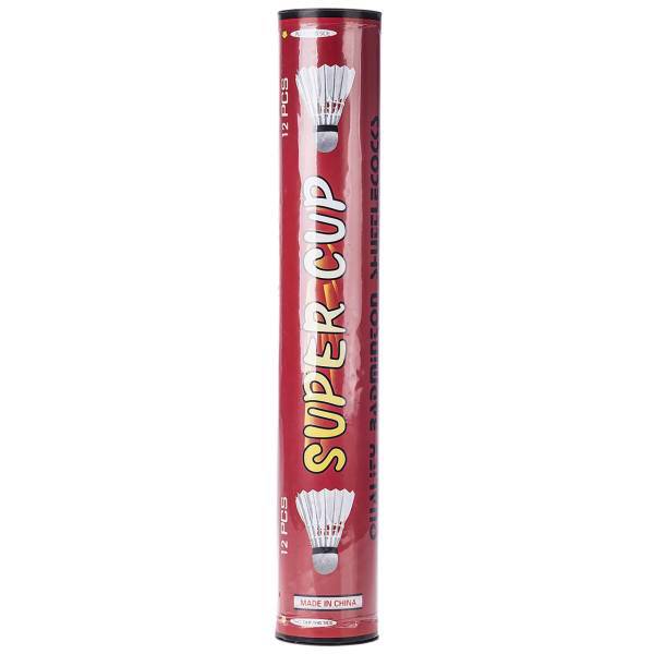 توپ بدمینتون سوپر کاپ بسته 12 عددی، Super Cup Badminton Shuttlecoks Pack Of 12