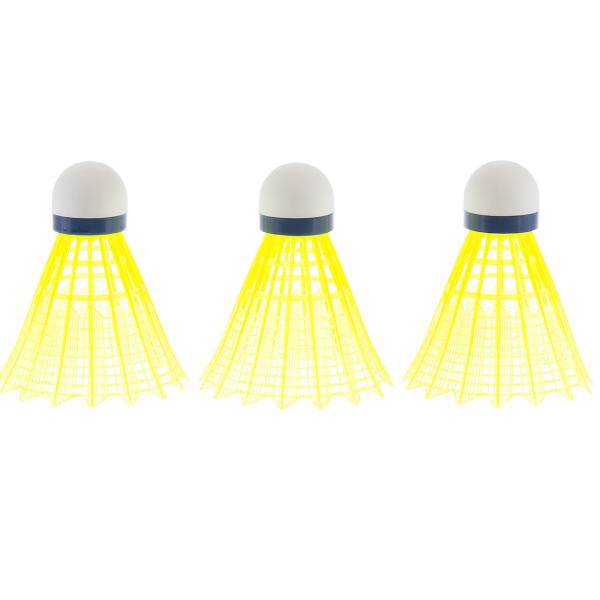 توپ بدمینتون ویلسون مدل YE Clamshel Dropshot بسته 3 عددی، Wilson YE Clamshel Dropshot Badminton Ball Pack of 3