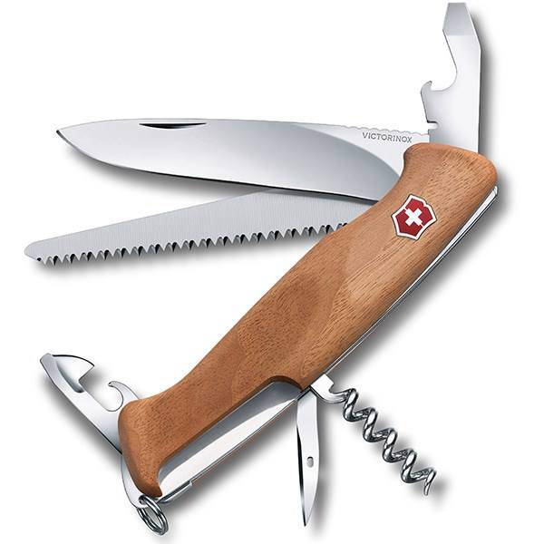 چاقوی ویکتورینوکس مدل Ranger Wood 55 کد 0956163، Victorinox Ranger Wood 55 0956163 Knife