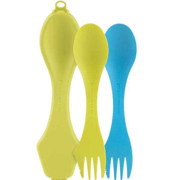 مجموعه قاشق و چنگال سفری لایت مای فایر مدل Sporks Case، Light My Fire Sporks Case Camping Spoon And Fork Set