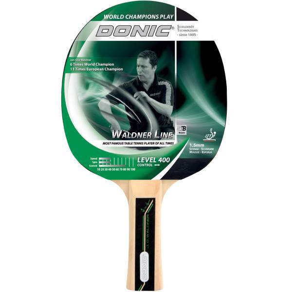 راکت پینگ پنگ دونیک مدل Waldner Line Level 400، Donic Schildkrot Waldner Line Level 400 Ping Pong Racket