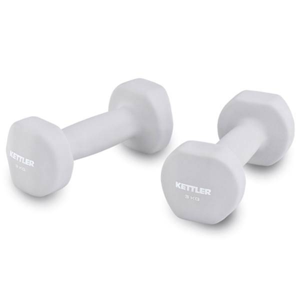 دمبل کتلر مدل 080-7371 سه کیلوگرمی بسته دو عددی، Kettler 7371-080 Dumbbell 3 Kg pack of 2
