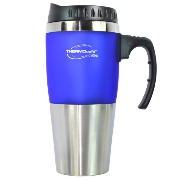 ماگ سفری ترموس مدل DF119Blue ظرفیت 0.450 لیتر، Thermos DF119Blue Travel Mug 0.450 Liter