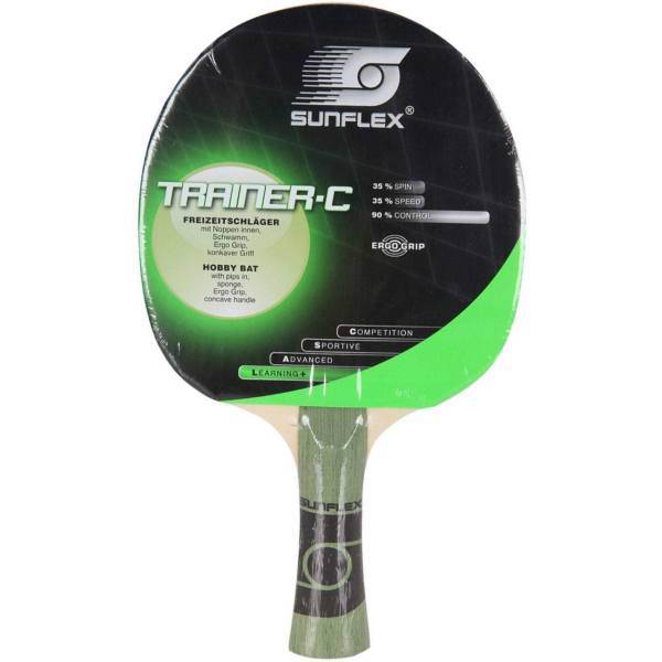 راکت پینگ پنگ سان فلکس مدل Trainer-C Level 300، Sunflex Trainer-C Level 300 Ping Pong Racket