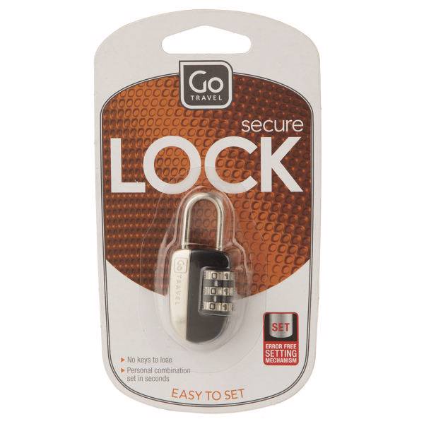 قفل رمزی گوتراول مدل 1165288، Go Travel 1165288 Combination Lock