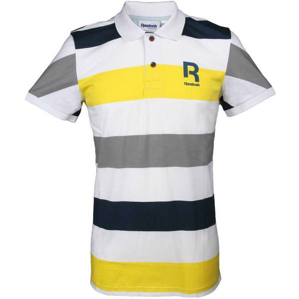 پلو شرت مردانه ریباک مدل Classic Stripe، Reebok Classic Stripe Polo Shirt For Men