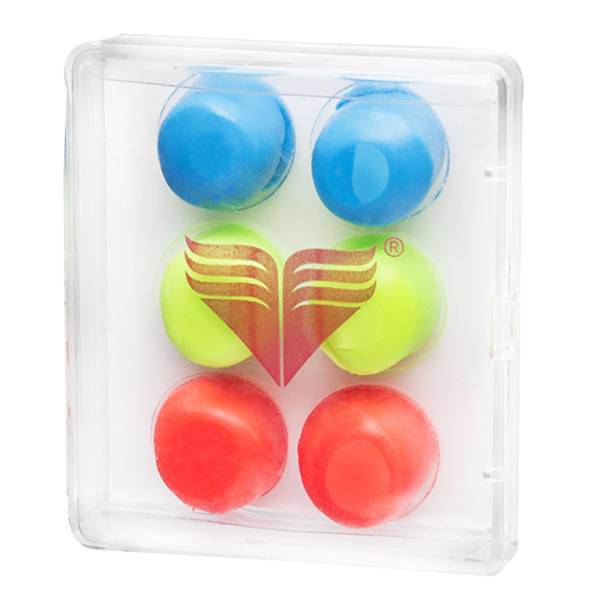 گوش گیر شنا تیر مدل Ear Plug Childrens Assorted بسته 6 عددی، Tyr Ear Plug Childrens Assorted Ear Plugs Pack of 6