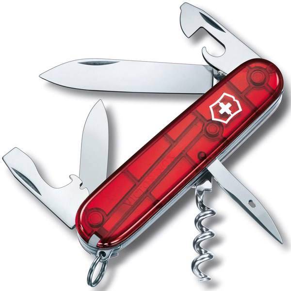 چاقوی ویکتورینوکس مدل Spartan Red Trans کد 13603T، Victorinox Spartan Red Trans 13603T Knife