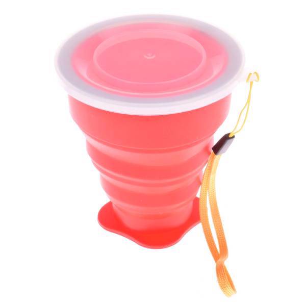 لیوان سفری تاشو مدل H-B-01، H-B-01 Camping Foldable Water Cup