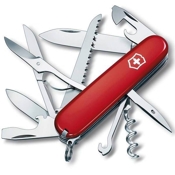 چاقوی ویکتورینوکس مدل Huntsman Red کد 13713، Victorinox Huntsman Red 13713 Knife