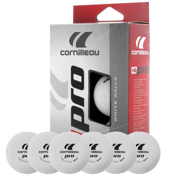 توپ پینگ پنگ کورنلیو مدل Pro بسته 6 عددی، Cornilleau Pro Ping Pong Balls Pack Of 6