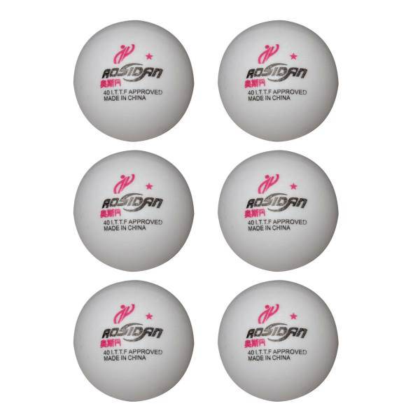 توپ پینگ پنگ اوسیدان مدل 1 Star بسته 6 عددی، AOSIDAN 1Star Ping Pong Ball Pack Of 6