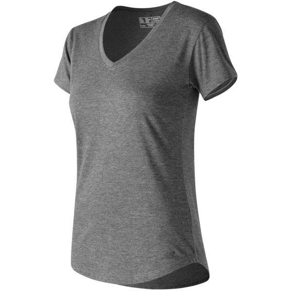 تی شرت ورزشی زنانه نیو بالانس مدل wt71866hgr، New Balance wt71866hgr Top For Women