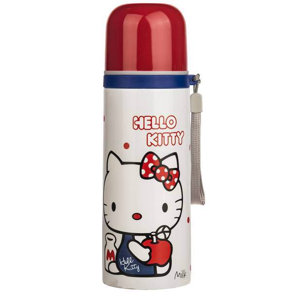 فلاسک کودک مدل Hello Kitty Milk 12120 ظرفیت 350 میلی لیتر، Hello Kitty Milk 12120 Baby Vacuum Bottle 350ml