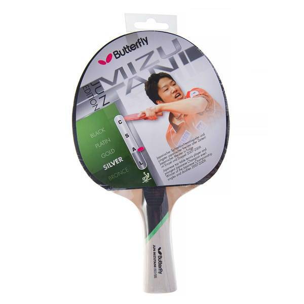 راکت پینگ پنگ باترفلای مدل Jun Mizutani Silver 850500، Butterfly Jun Mizutani Silver 850500 Ping Pong Racket