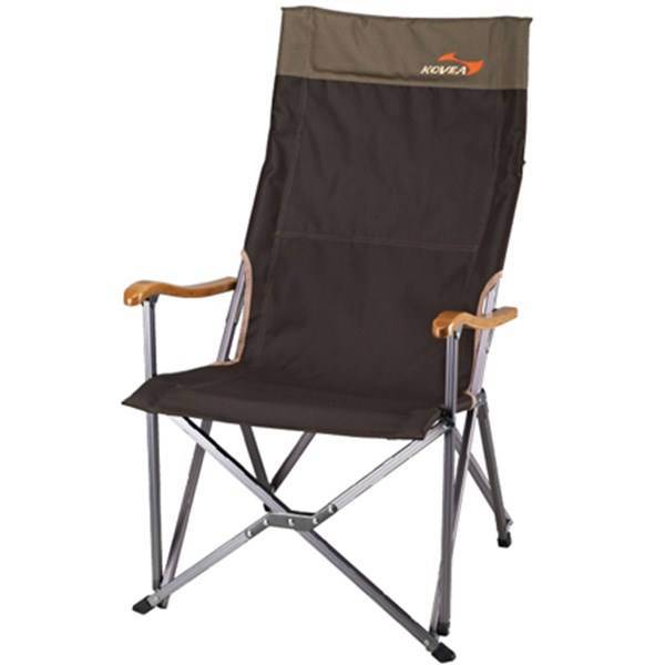 صندلی سفری کووآ مدل Field Luxary Long Black کد KR8CH0202، Kovea Field Luxary Long Black KR8CH0202 Camping Chair