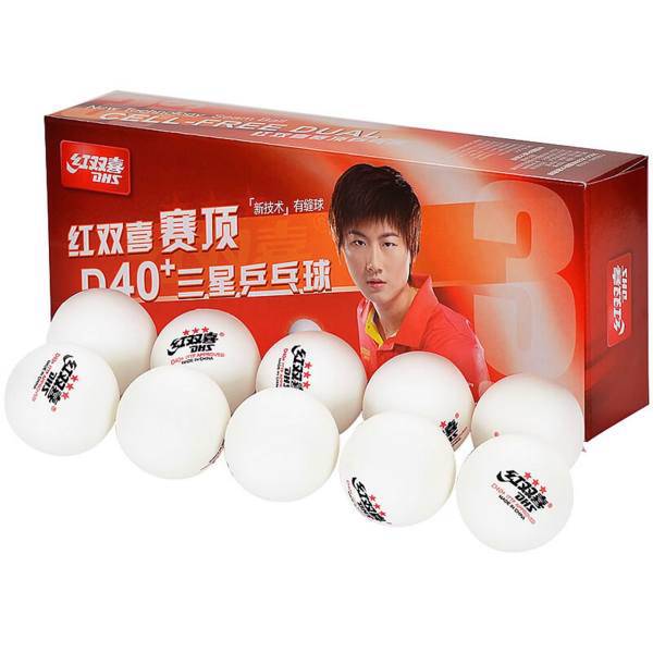 توپ پینگ پنگ دی اچ اس مدلD40+ 3 Star بسته 10 عددی، DHS 3 Star D40+ Ping Pong Ball Pack Of 10