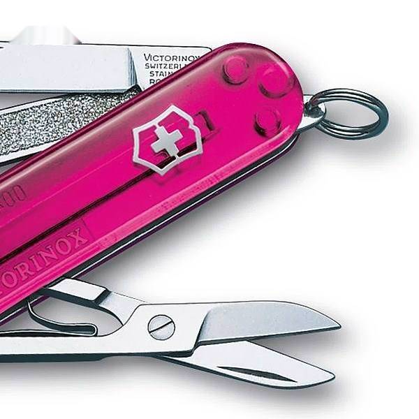 چاقوی ویکتورینوکس مدل Classic Pink Trans کد 06203T5، Victorinox Classic Pink Trans 06203T5 Knife