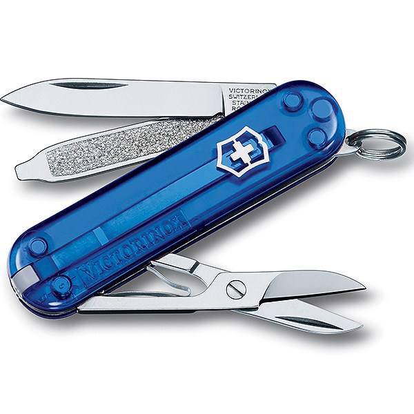 چاقوی ویکتورینوکس مدل Classic SD Blue Trans کد 06223T2، Victorinox Classic SD Blue Trans 06223T2 Knife