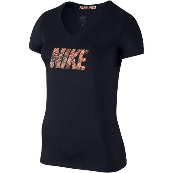 تی شرت زنانه نایکی مدل Pro Logo، Nike Pro Logo T-Shirt For Women