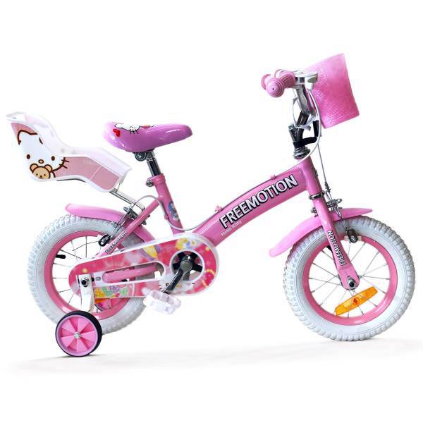 دوچرخه شهری فری موشن مدل Hello Kitty سایز 12 - سایز فریم 12، Freemotion Hello Kitty Urban Bicycle Size 12 - Frame Size 12