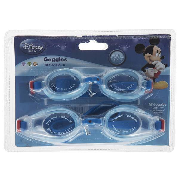 عینک شنا مدل DEY02035-A بسته 2 عددی، DEY02035-A Pack Swimming Goggles