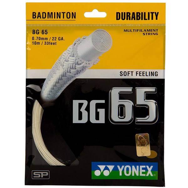 زه راکت بدمینتون یونکس مدل BG 65، Yonex BG 65 Badminton Racket Accessories Sports