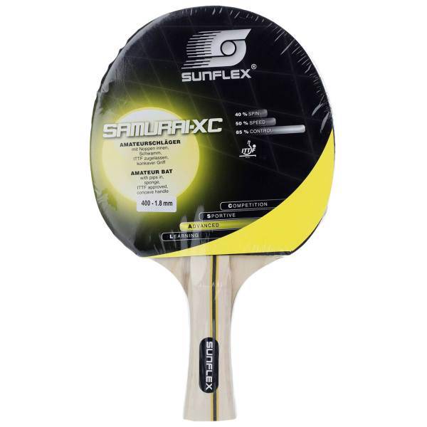 راکت پینگ پنگ سان فلکس مدل Samurai-XC Level 400، Sunflex Samurai-XC Level 400 Ping Pong Racket