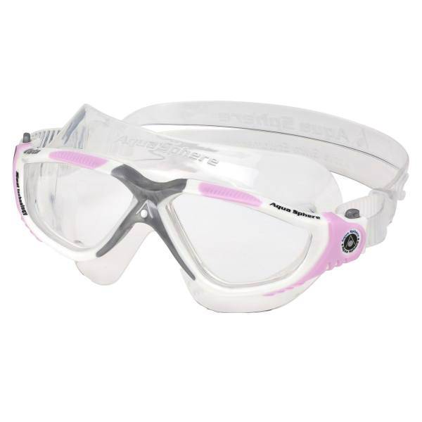 عینک شنای زنانه آکوا اسفیر مدل Vista لنز شفاف، Aqua Sphere Vista Clear Lens Swimming Goggles For Women