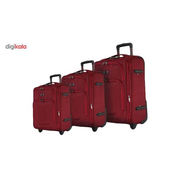 مجموعه سه عددی چمدان تیپس لند مدل 7-2-1651، Types Land 1651-2-7 Luggage 3 Pcs