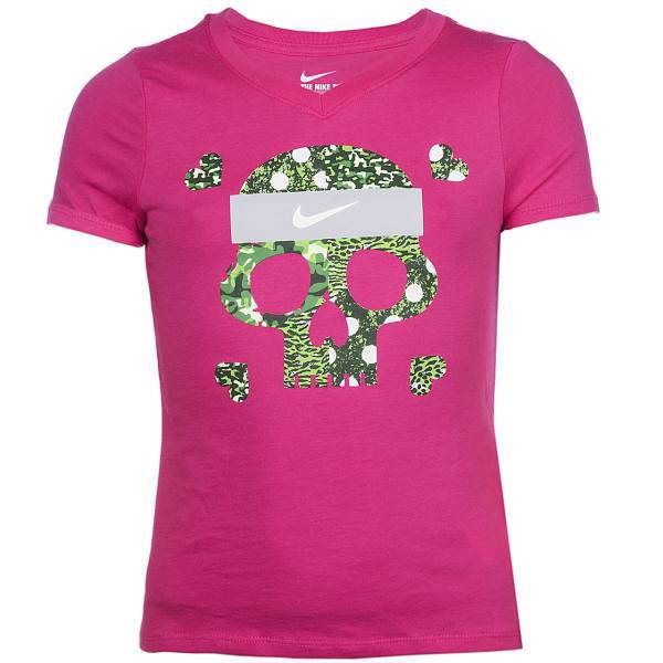 تی شرت زنانه نایکی مدل CTN V Skull Pattern TEE YTH، Nike CTN V Skull Pattern TEE YTH For Women T-shirt