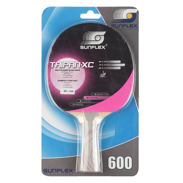 راکت پینگ پنگ سان فلکس مدل Taipan-XC Level 600، Sunflex Taipan-XC Level 600 Ping Pong Racket