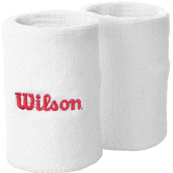 مچ بند ویلسون مدل White، Wilson White Wristbands