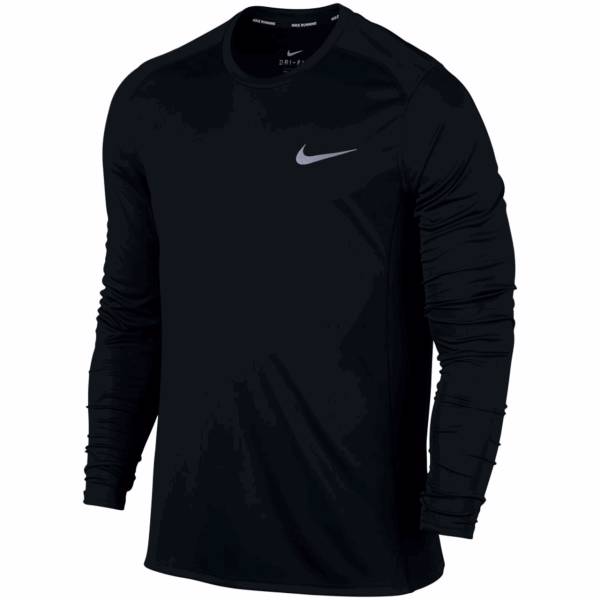 تی شرت آستین بلند مردانه نایکی مدل Dry Miler Running، Nike Dry Miler Running Long Sleeve T-Shirt For Men