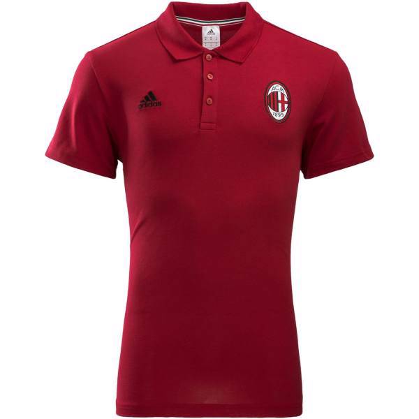 پلو شرت مردانه آدیداس مدل AC Milan 3Stripes، Adidas AC Milan 3Stripes Polo Shirt For Men