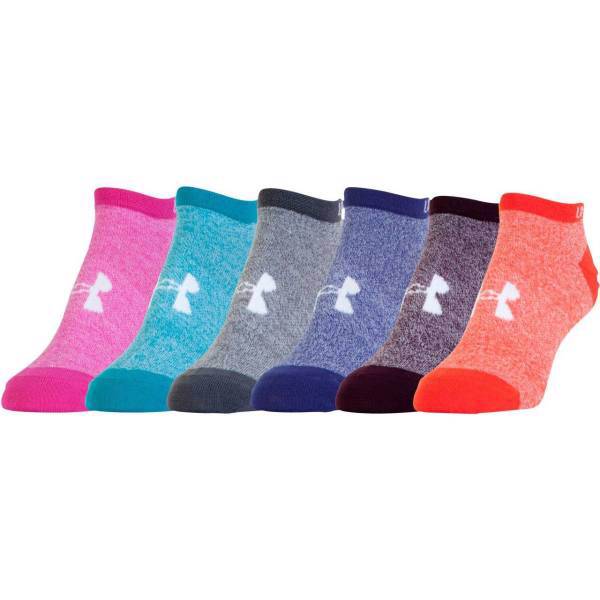 جوراب زنانه آندر آرمور مدل UAW Solid 6 PKS No Show-AST، Under Armour UAW Solid 6 PKS No Show-AST Socks