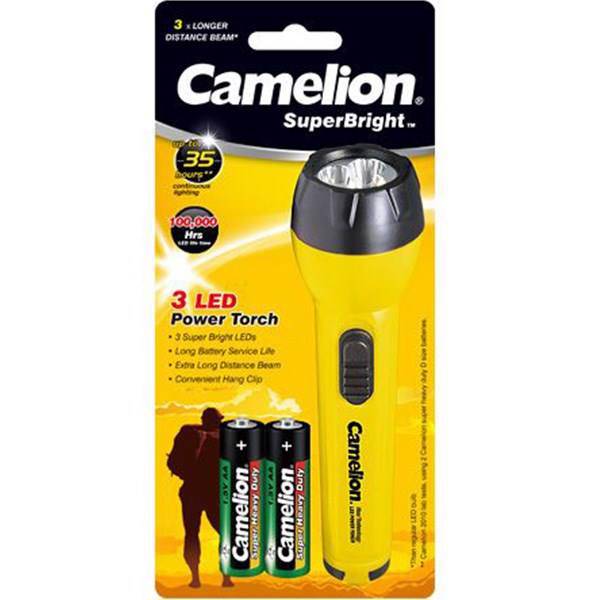 چراغ قوه کملیون مدل SuperBright کد FL2AAB2R6P، Camelion SuperBright FL2AAB2R6P Camping Flashlight