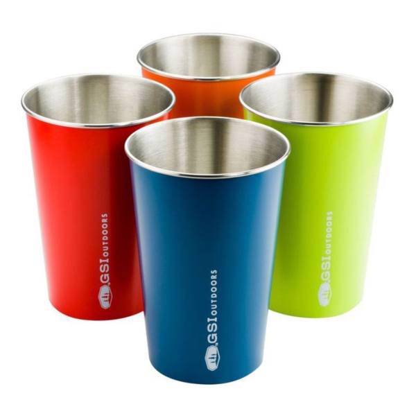 لیوان سفری جی اس آی مدل Glacier بسته 4 عددی، GSI Glacier Cup Pack Of 4