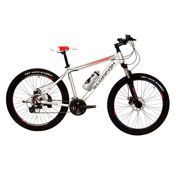 دوچرخه کوهستان اسکورپیون مدل Rs 260 YS7605 Matt Silver 2017 سایز 26، Scorpion Rs 260 Ys7605 Matt Silver 2017 Mountain Bike Size 26