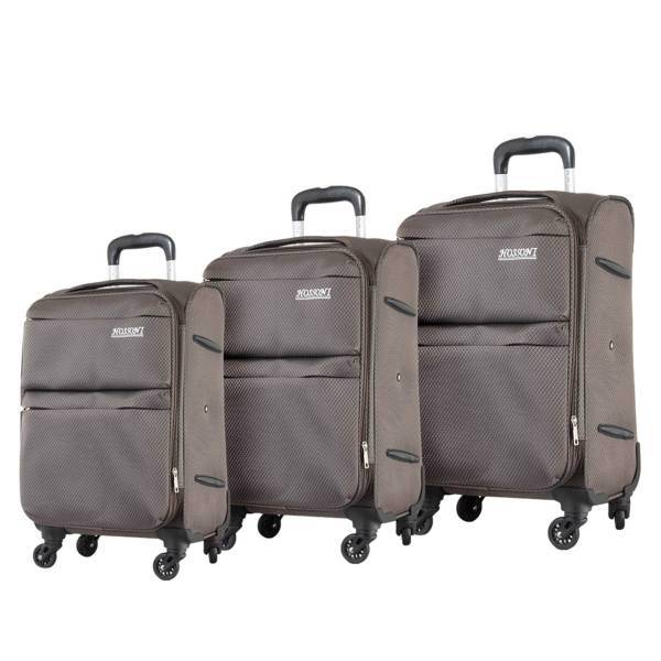 مجموعه سه عددی چمدان هوسنی مدل 3-1-8018، Hossoni 8018-1-3 Luggage 3 Pcs