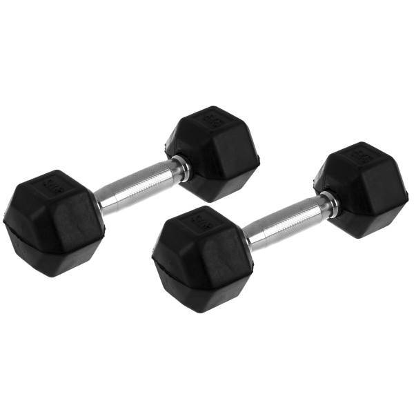 دمبل شش‌ ضلعی 5 کیلوگرمی بسته 2 عددی، 5Kg Hexagonal Dumbbell Pack Of 2