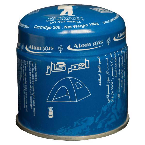 کپسول گاز اتم گاز مدل طارم 190 گرمی، Atom Gas Gas Cartridge 190g