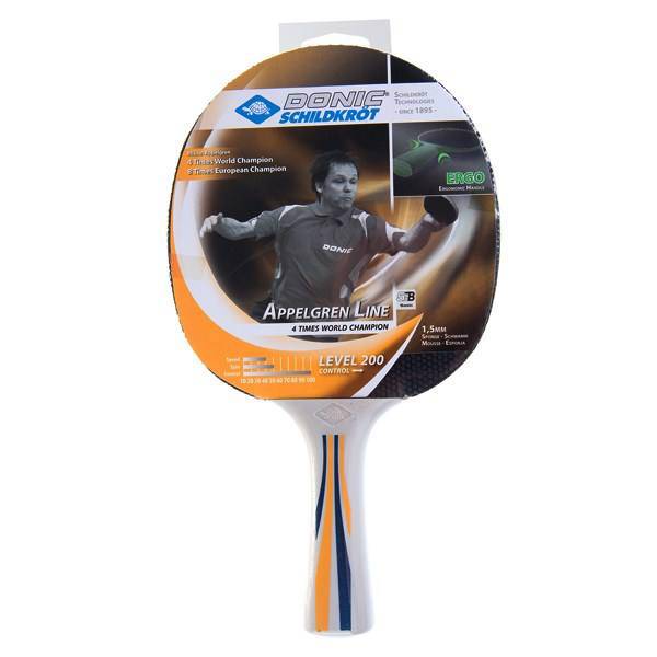 راکت پینگ پنگ دانیک شیلدکروت مدل Appelgren 200 کد 703009، Donic Schildkrot Appelgren 200 703009 Ping Pong Racket