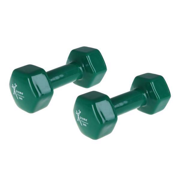 دمبل ایروبیک ایکس تریم مدل Fitness روکش‌ دار 5 کیلوگرمی بسته دو عددی، XTreme Fitness 5 Kg Aerobics Dumbbell Pack Of 2