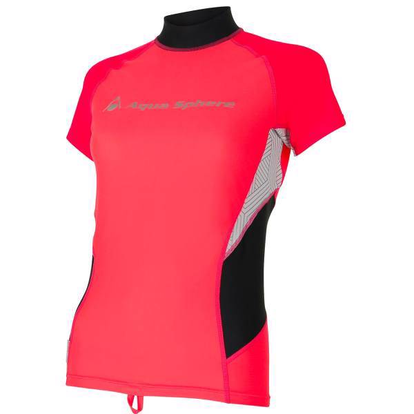 لباس شنای آکوا اسفیر مدل Amy Light Red Black ضد UV، Aqua Sphere Amy Light Red Black Rashguard Anti UV