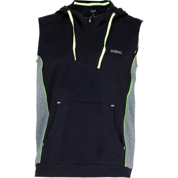 هودی آستین حلقه ای مردانه ژوانو مدل MUBX162728، Zoano Mubx162728 Sleeveless Hoodie For Men